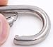 Spring Snap Carabiner Hook - 304 Stainless Steel Quick Link Keychain Clips 5 Small Loaded D-Ring Carabiners Keyring Hooks for Boat Marine, Camping, Traveling, Hiking, Fishing & Dog Leash (M5, 5PCS)