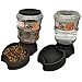 Animal Planet Self-Dispensing Automatic Gravity Pet Dog + Cat Feeder & Waterer Combo Bundle for Dogs & Cats – 2 Pack Value Set (Black)thumb 1