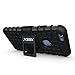 iPhone 6 Case, iPhone 6S Case, Xbows [Rugged Wave] Slim Durable Protective Shockproof Case Built-in Kickstand for Apple iPhone 6/6S (Black)