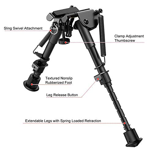 Xaegistac Rifle Bipod 69 inch Mlok Bipod with Mlok Adapter,Lightweight