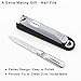 FAMILIFE L09 Stainless Steel Nail Clipper Catcher with Travel Leather Case for Men & Women