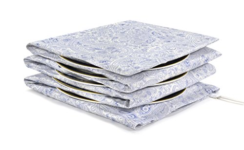 Click Here to See More Images Waterbridge Electric Plate Warmer - Heats up to 15 Plates - Trinket Damask Navy