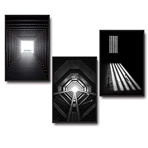 Framed for Living Room Bedroom Buildings Theme for x3 Panels