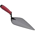 QLT By MARSHALLTOWN London Style Brick Trowel, 12 x 5 Inch, Soft Grip Handle, Masonry, BTSG12