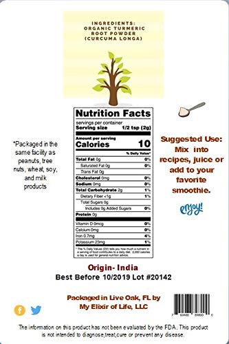 Certified Organic Turmeric Root Powder from India~Curcuma Longa 8 oz Spice - Image 4