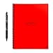 Rocketbook Core Reusable Spiral Notebook, Letter Size 8.5x11, Red - Dotted Pages, App-Connected, Erasable, Durable Cover, Ideal for School, Work, and Creative Projects