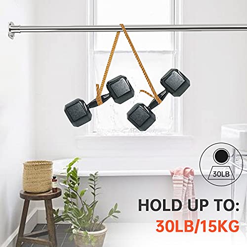 BRIOFOX Adhesive Shower Curtain Rod Holder No Drilling Invisible