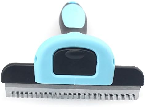 Ltuotu 3 Size Soft Plastic Handle Cleaning Pet Brush Hair Comb Combs For Small Cat Dog Pet Grooming Satsuma Golden Labrador Supplies (Blue, S)