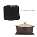 Silicone Oven Mitts Set including Kitchen Oven Gloves, Pot Holder and 1 Pastry Brush for Baking and Bbq Heat Resistant (Black)