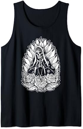 Amazon.com: Virgin Mary Skeleton Gothic Catholic Punk Traditional