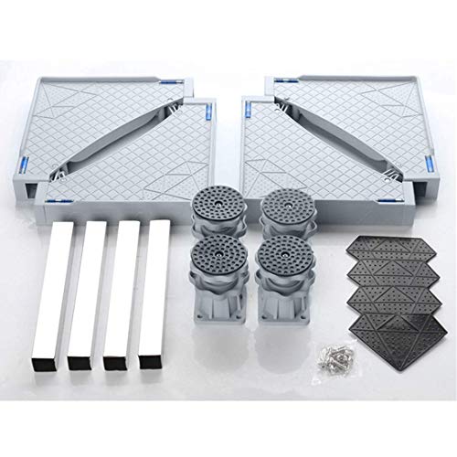 YOMYM Universal Mobile Base with 4 Strong Feet Multi-Functional Adjustable Base for Adjustable Dryer, Washing Machine and Refrigerator (Large) - Thumbnail 6