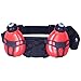 FuelBelt H2O-Helium 2 Bottle Hydration Belt, Black/Rush Red, One Size