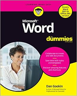 Word For Dummies: Gookin, Dan: 9781119829171: Books - Amazon.ca
