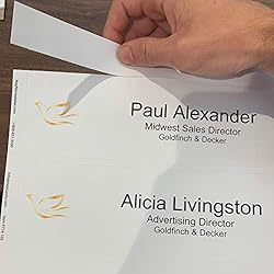 Perforated Paper Nameplate Inserts, Pack of 20