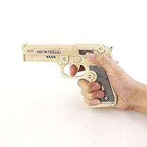Robotime 3D DIY Wooden Puzzles Bertta M92F JZ203 Gun Model Kits Diy Block Building Jigsaw Toy For Kid Christmas Gift