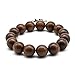 Zen Dear Unisex Natural Silkwood Tibetan Buddhism Meditation Prayer Bead Necklace Japa Mala Beads Bracelets (15mm x 15 Beads)