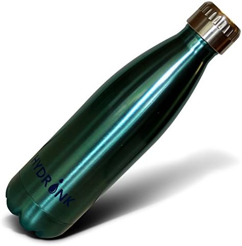 Insulated Water Bottle | Double Walled Stainless Steel Vacuum | Hot &amp; Cold Drinks | Extremely Durable Construction | No leaking Or Sweating | 17 oz. Large Capacity Thermos/Cola Bottle | by Hydronk