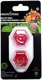 GREENSTRIKE 60002 - 2 Pack Prefilled Fruit Fly Trap, Clear, Small