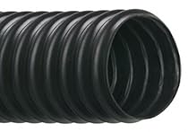 Hi-Tech Duravent Vac-U-Flex TPE Series Thermoplastic Vacuum Hose, Black, 3/4