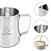 Milk Frothing Pitcher -Stainless Steel Measurements On Side Milk Pitcher With Latt Art Pen (14oz)