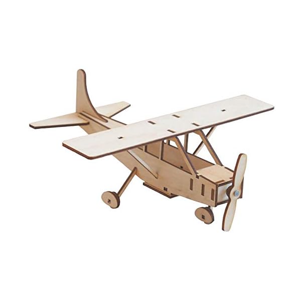 matches21 Flugzeug Cessna Flieger Holz Modell Holzbausatz Flugzeugbausatz Bausatz vorgefertigt Bastelset Kinder ab 8 J.
