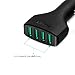 AUKEY Car Charger with 4 USB Ports for iPhone 7 / 6s / Plus, iPad Pro / Air 2 / mini, Samsung Galaxy Note8 / S8 / S8+and More