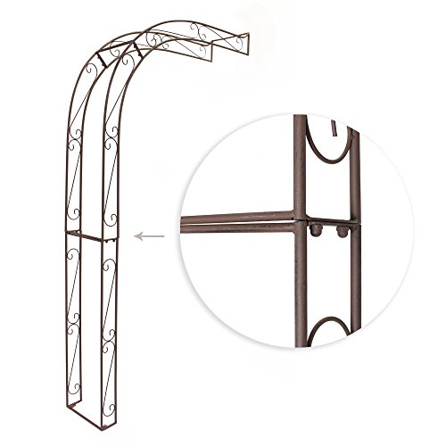 Rankhilfe "Halbbogen", Rosenbogen Halbbogen, Pflanzenstütze, Gartenhalbbogen – Bild 5