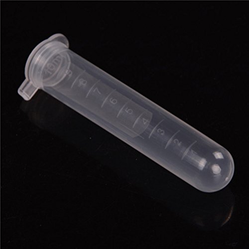 Buytra 100 Pack 10ML Plastic Lab Test Tube Vial Sample Container Centrifuge Tube with Snap Cap, Graduated, No-Leak