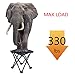 Small Camping Stool, Fishing Travel Outdoor Folding Stool, Portable Stool for Camping Walking Hunting Hiking Picnic Garden BBQ, 600D Oxford Cloth Slacker Stool Holds Up 330lbs with Carry Bagthumb 1