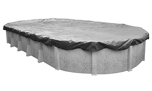 Pool Mate 331530-4-PM Platinum Silver Winter Pool Cover for Oval Above Ground Swimming Pools, 15 x 30-ft. Oval Pool