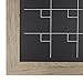 DesignOvation Beatrice Framed Magnetic Chalkboard Monthly Calendar, 23x29, Rustic Brown