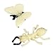 Safari Ltd Good Luck Minis Glow-in-the-Dark Fun Pack – Includes (8) Realistic Hand Painted Miniature Toy Figurine Models – Pufferfish, Starfish, Ladybug, Jellyfish, Bat, Ant, Bumblebee, and Butterfly – For Ages 5 and Up