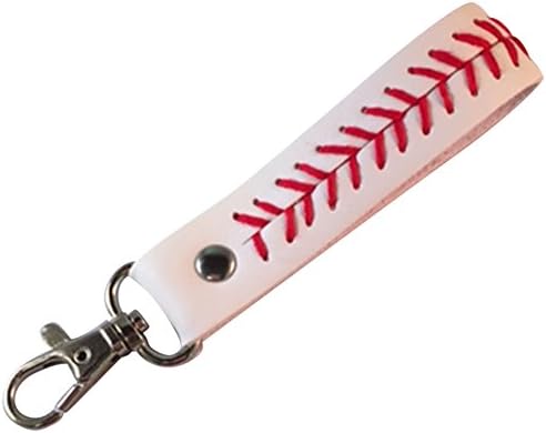 Cocomo Soul Baseball Stitch Leather Key Chain Keychain