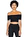 American Apparel Women's Cotton Spandex Off-Shoulder Crop Top