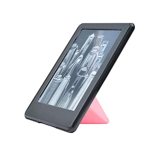 Cywulin Case for All-New Kindle Paperwhite 10th Generation 2018 Lightweight PU Leather Folio Cover Slim Folding Shell Stand Smart Auto Wake Sleep for Amazon Kindle Paperwhite E-Reader (Pink)