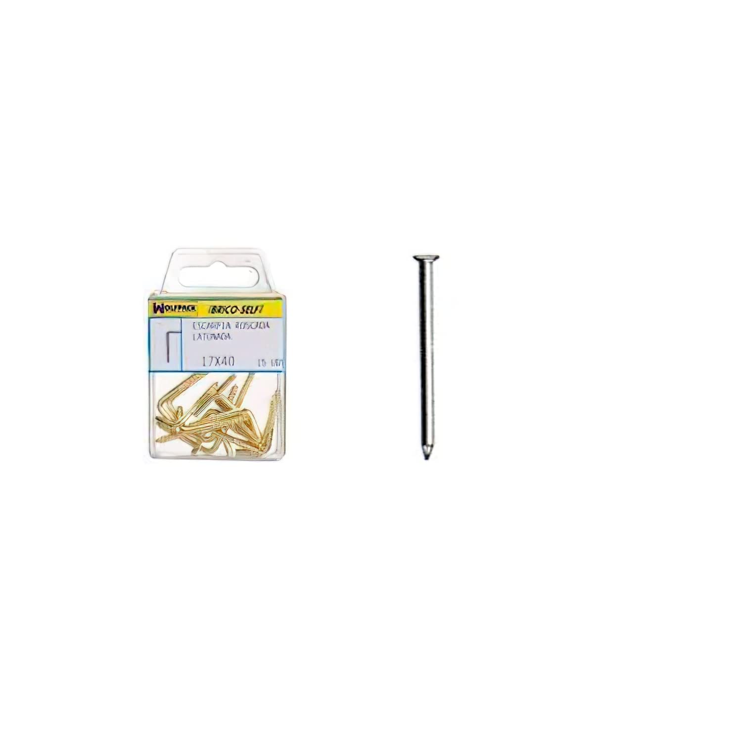 WOLFPACK LINEA PROFESIONAL 6200674 Brass Conical Steel Tip 1.5 x 25 mm, 60 Pieces, Single