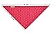 PUPTECK Pet Dog Cat Puppy Bandana Bibs Triangle Head Scarf Accessories Neckerchief for Small to Large Breed, Red
