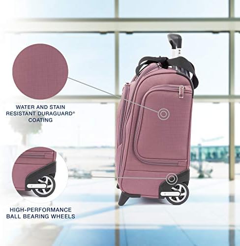 Travelpro Maxlite 5-Rolling Underseat Compact Carry-On Bag, Dusty Rose, 15-Inch 3 Travelpro Maxlite 5-Rolling Underseat Compact Carry-On Bag, Dusty Rose, 15-Inch