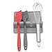 Kitchen Utensil Rest for Counter,Silicone Spoon Rest for Stove Top with Drip Pad,Heat-Resistant, BPA-Free Cooking Accessories Holder for Spatula, Ladles, Tongs,Brush and Other Gadgets(Gray)
