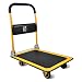 Push Cart Dolly by Wellmax, Moving Platform Hand Truck, Foldable for Easy Storage and 360 Degree Swivel Wheels with 330lb Weight Capacity, Yellow Color primary