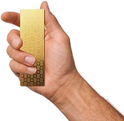 NBWALL Diamond Knife Sharpener Stone, Double Sided 400 1000 Grit Whetstone Sharpening for Honing Knives,Scissors,Chisels,Hunting and Pocket Knives & Garden Woodworking Tools Blade Sharpening