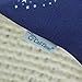 CaliTime Pack of 2 Soft Canvas Throw Pillow Covers Cases for Couch Sofa Home Decoration Christmas Holiday Reindeer with Stars Print 18 X 18 Inches Navy Blue