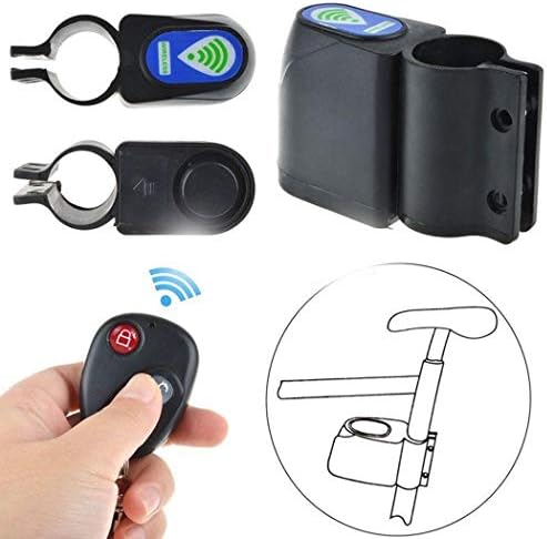 Fanxis Wireless Remote Control Bike Bicycle Alarm Siren Shock Vibration Sensor Cycling Lock Anti-Theft Guard Burglar Alarm