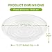 Remiawy Clear Plant Saucers 6 Pack Flower Pot Drip Trays for Indoor & Outdoor Plants Garden Saucers Plant Pot Saucer Trays, 12 Inchthumb 1