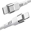 Syncwire Câble USB C vers Lightning MFi Certifié – Version 2020 Charge Ultra Rapide PD Nylon Résistant Câble Type C Vers…