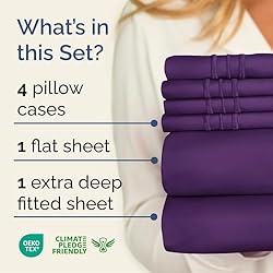 Extra Deep Queen Sheet Set - 6 Piece Breathable