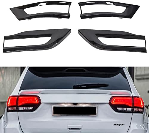 Front Bumper Fog Light Cover Bezel Black Trim For Jeep Grand Cherokee 2017-2021 – Soillar