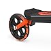Yvolution Y Fliker Carver C5 | Three Wheeled Self-Propelling Drifting Scooter for Adults and Kids Age 9+ Years (Orange)