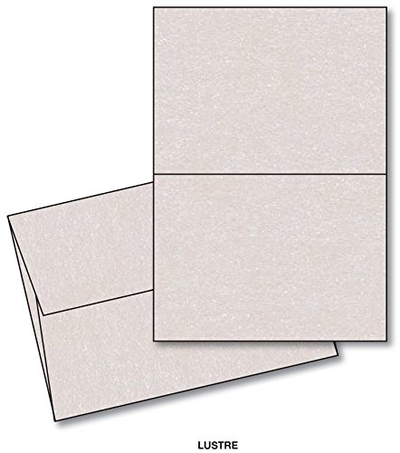 Curious Metallic - Lustre - 5" X 7" Heavyweight Blank Greeting Card Sets - 25 Cards & Envelopes