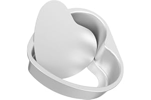 Toyvian Heart Shaped 4-inch Metal Cake Pan with Removable Bottom, DIY Baking Mold for Cheesecake and Cookie